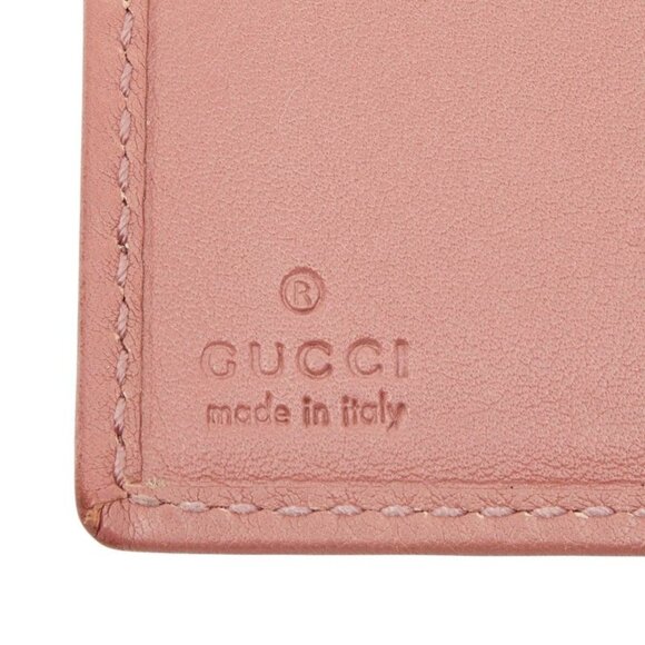 Gucci GG Canvas Card Case Beige Pink - Picture 7 of 9